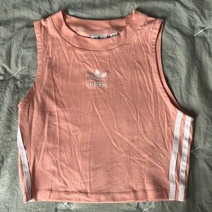 Adidas pink tank top